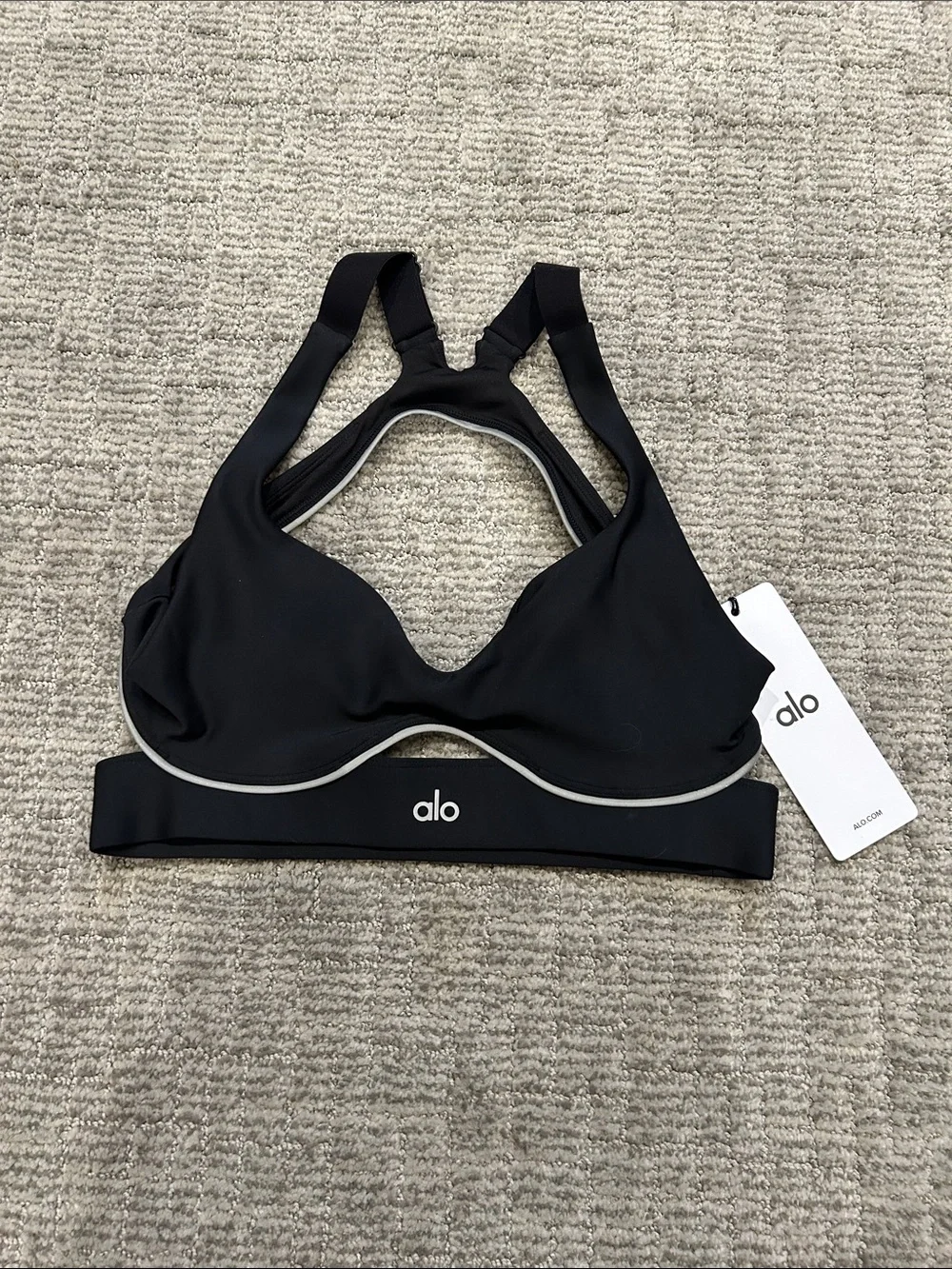 ALO Yoga Airlift Speedwork Bra Black S